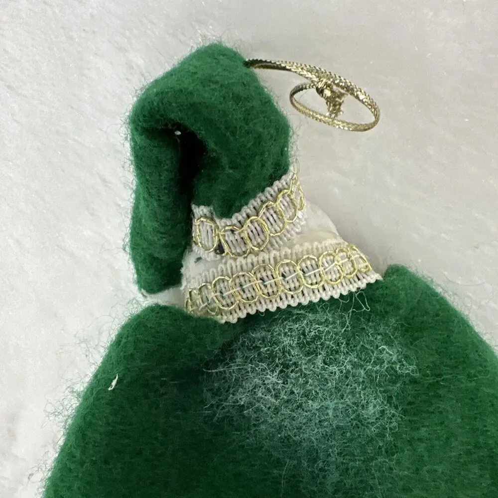 Vintage Santa Claus With‎ Porcelain Head Father Christmas Tree Ornament Figure